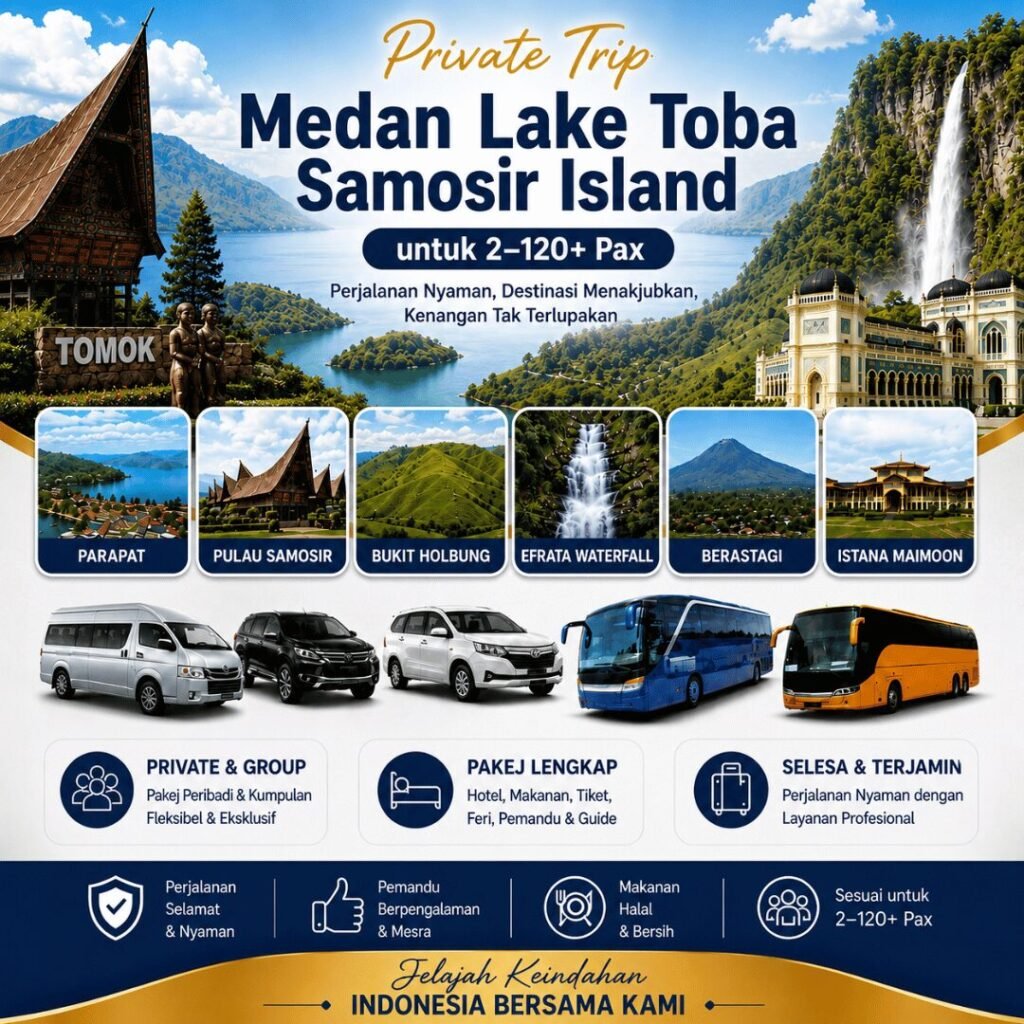 Private Trip Medan Lake Toba Samosir Island
